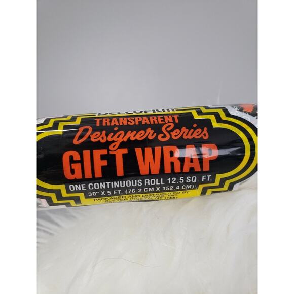 VINTAGE TRANSLUCENT Halloween Ghost Witch Wrapping Paper Gift Wrap Party Retro - Picture 4 of 10